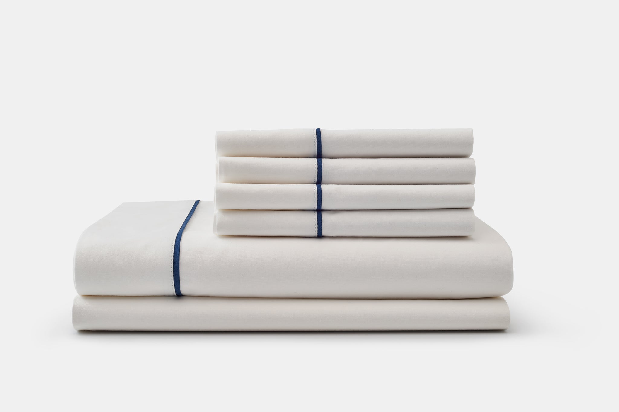 Cotton Piping Bed Sheet Set